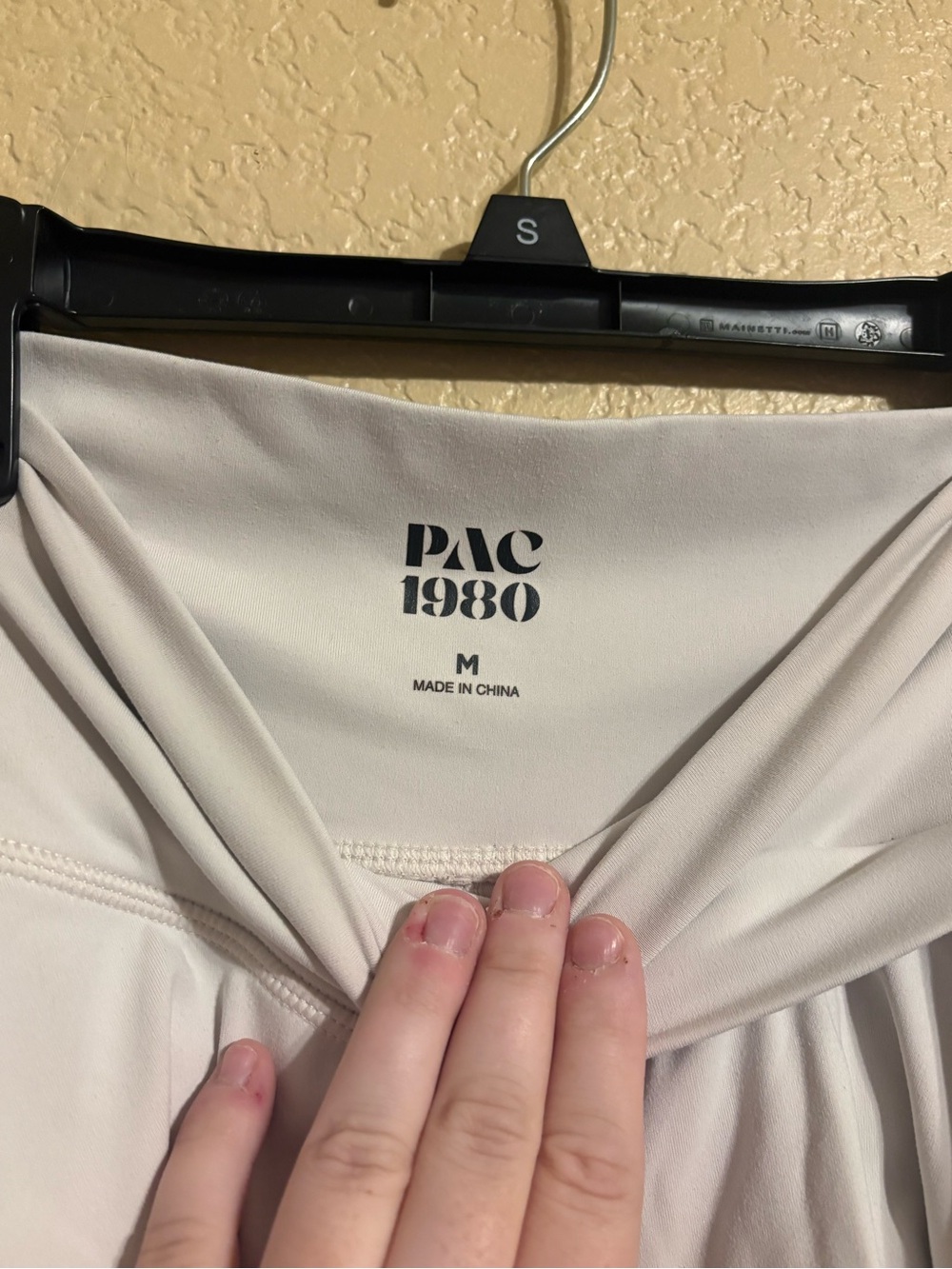 Pacsun Athletic Crossover Waist Skirt in Cream/White - Picture 2 of 4